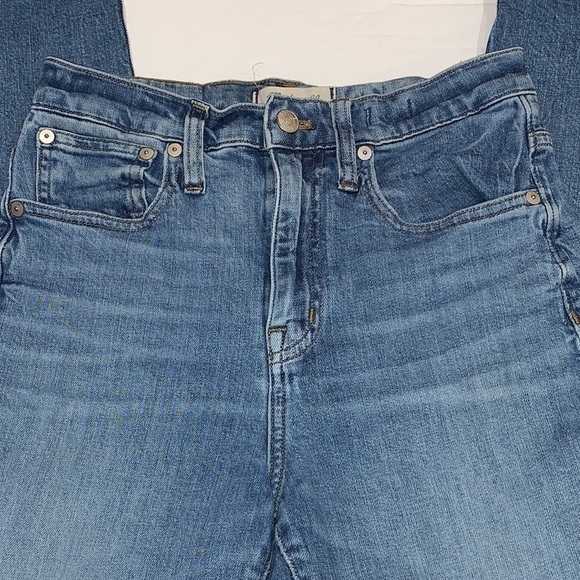 MADEWELL denim the high rise slim boyjean Boyfriend fit distressed jeans size 25 - Picture 4 of 16